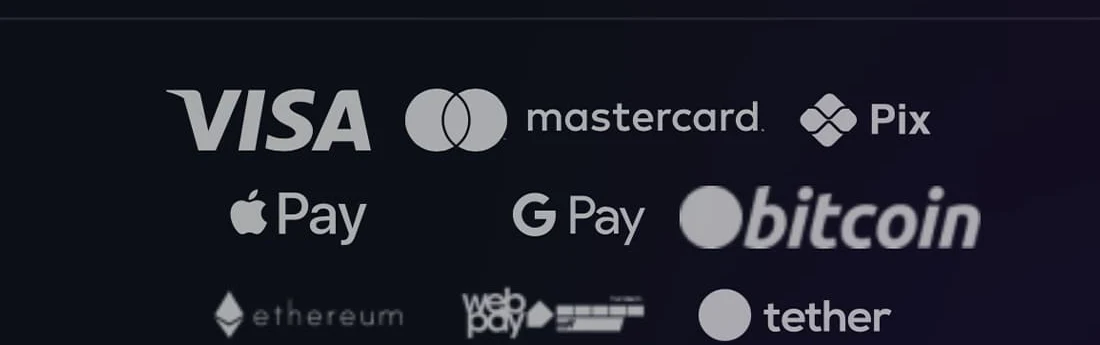 Métodos de pagamento disponíveis no app Bet4win: Visa, Mastercard, Pix, Apple Pay, Google Pay, Bitcoin, Ethereum e WebPay